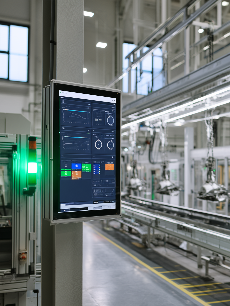 Dashboard in der Industriehalle