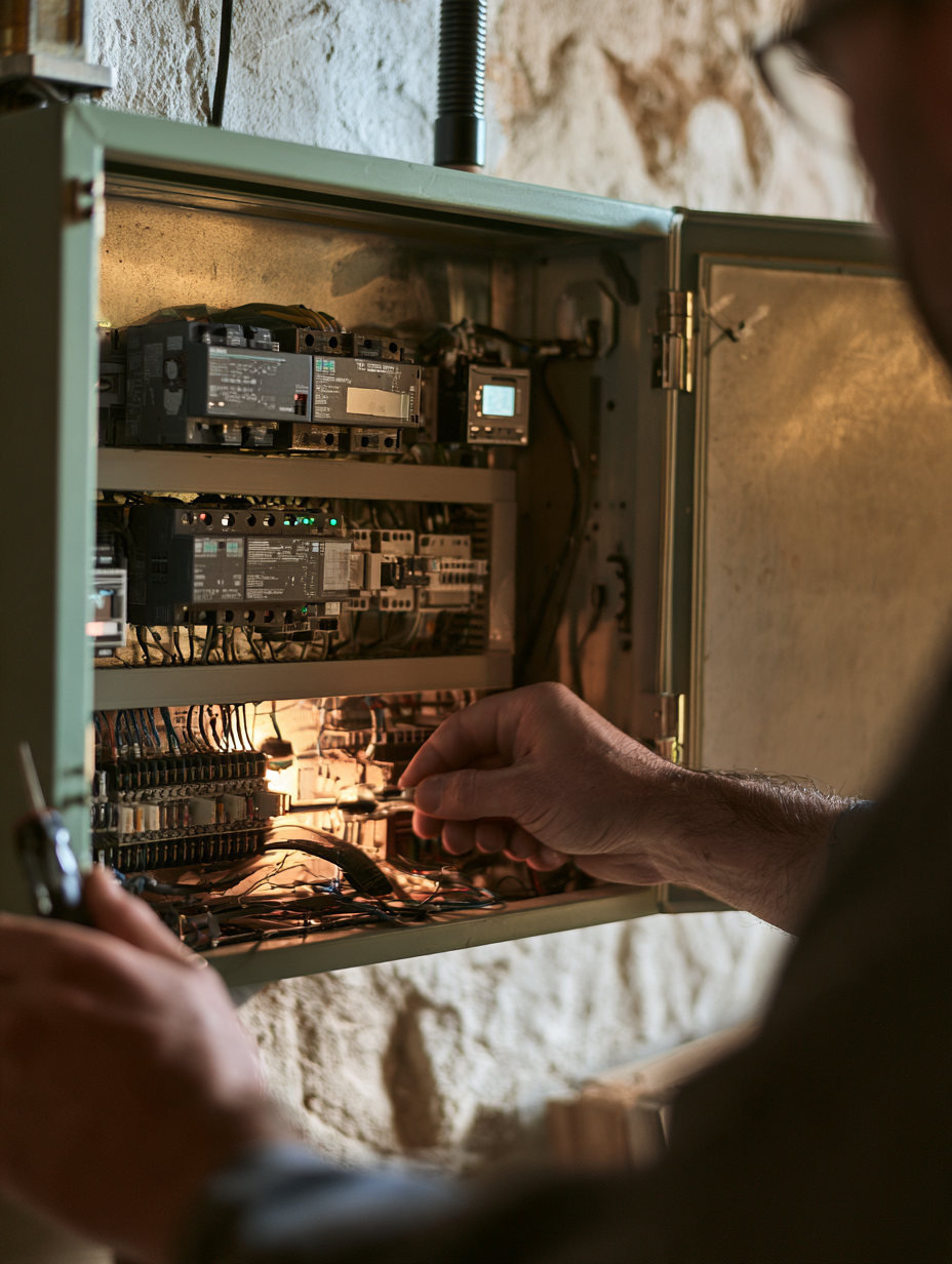 Steuerschrank im Technikraum